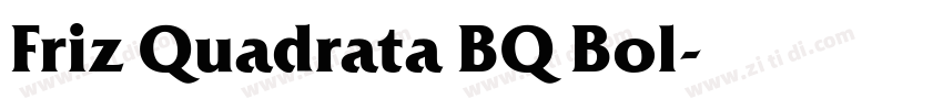 Friz Quadrata BQ Bol字体转换